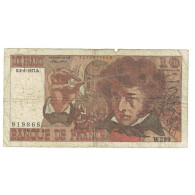 France, 10 Francs, Berlioz, 1977, W.299, AB, Fayette:63.22, KM:150c - 10 F 1972-1978 ''Berlioz''