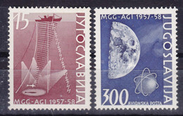 Yugoslavia Republic 1958 Mi#868-869 Mint Hinged - Ongebruikt
