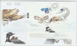 2017 Canada Birds Miniature Sheet  FDC Check Both Images - 2011-...