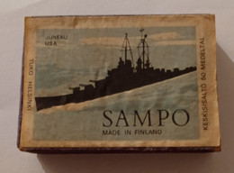 FINLAND,HELSINKI,TURKO,SAMPO,JUNEAU USA SHIP/BATEAU,OLD MATCHBOXE - Boites D'allumettes