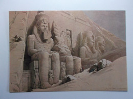 Colossal Figures In Front Of The Great Temple Of ABOO-SIMBEL - Tempel Von Abu Simbel