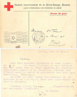 GUERRE 14-18 CROIX ROUGE AGENCE INTERNATIONALE DES PRISONNIERS DE GUERRE, GENÈVE Le 21-11-1916 - Guerra Del 1914-18