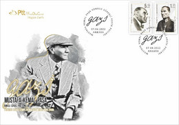 TURKEY / 2022 - (FDC) Mustafa Kemal Ataturk, MNH - Storia Postale