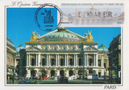 Carte  Maximum  Vignette  LISA   FRANCE   Opéra  GARNIER   Congrés  Des   Associations   Philatéliques   PARIS   2006 - 1999-2009 Geïllustreerde Frankeervignetten