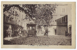 CPA 83 Var Cuers La Mairie La Place Près Pierrefeu Du Puget Ville Brignoles Carnoules Rocbaron Hyères Garde Crau Toulon - Cuers