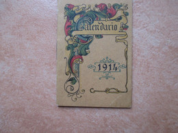 1914 CALENDARIO Stemmi Zodiacali Formato MIGNON - Small : 1901-20