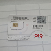 Israel-019 Mobile Simple-(D)(89972191200023762460)(163)(0559353788)-(lokking Out Side)-mint Card+1prepiad Free - Lots - Collections