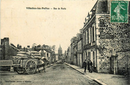 Villedieu Les Poëles * La Rue De Paris * Marchand Vins Alix CHALME * Attelage - Villedieu