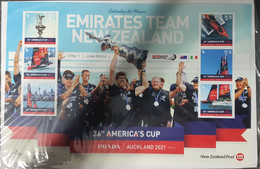 New Zealand / Celebrating The Winners / America's Cup Winners Sailing - Unused Stamps