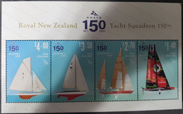 New Zealand / S/S / Yacht Society Sailing - Unused Stamps