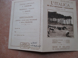 CALENDARIETTO 1925 Esercizio XXII L'ITALICA Soc.An.Assicurazioni E Riassicurazioni Sede In MILANO - Petit Format : 1921-40