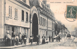 PONT-AUDEMER (Eure) - Rue Jules Ferry - Chemin De Fer De L'Ouest - Pont Audemer