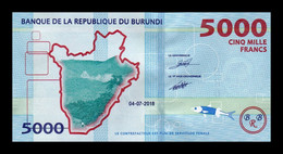 Burundi 5000 Francs Buffalo 2018 Pick 53b New Date SC UNC - Burundi