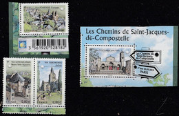 FRANCE 2013 Timbres Issu Du Bloc  F 4725 Les Chemins De Saint-Jacques-de-Compostelle  Timbre NEUF** - Unused Stamps