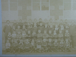 Grande Photo Sur Carton Ecole De Sivry En 1912 - Krieg, Militär