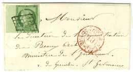 Grille / N° 2 (def, Grand Bdf) Càd Rouge De Levée P.P. Sur Lettre De Paris Pour Paris. 1850. - TB. - R. - 1849-1850 Ceres