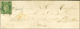 Etoile / N° 2 Vert Foncé, Belle Marge Sur Lettre Avec Texte De Paris Pour Paris, Au Verso Càd D'arrivée PARIS (60). 1852 - 1849-1850 Ceres