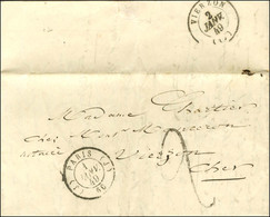 Càd (J) PARIS (J) 60 1 JANV. 49, Taxe Tampon 2 Sur Lettre Avec Texte Pour Vierzon, Au Verso Càd D'arrivée 2 JANV. 49. -  - 1849-1850 Ceres