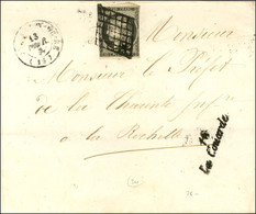 Grille / N° 3 (leg Def) Càd T 15 ST MARTIN-DE-RÉ (16) Cursive 16 / La Couarde (26 Mm). 1849. - TB. - R. - 1849-1850 Ceres
