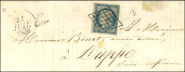 Grille / N° 4 Cursive 59 / Ceton Sur Lettre Avec Texte Pour Dieppe, Dateur A. 1850. - SUP. - R. - 1849-1850 Ceres