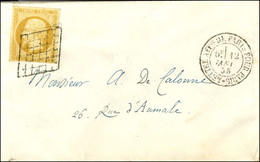 Grille / N° 13 Type 1 Càd LETTRE AFFie De Paris Pour Paris Sur Lettre Locale. 1855. - SUP. - 1853-1860 Napoléon III