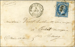 Griffe ALEX / N° 14 Belle Marge Càd ARMEE D'ITALIE / ALEXANDRIE 3 OCT. 59 Sur Lettre Pour Buxy. - TB / SUP. - R. - 1853-1860 Napoléon III