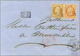 PC 3704 / N° 13 + 16 Belles Marges Càd ALEXANDRIE / EGYPTE. 1862. - SUP. - 1853-1860 Napoléon III