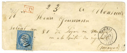 GC 1090 / N° 22 Càd T 15 COMINES (57) Sur Lettre Adressée Au Tarif De Militaire à Un Soldat Du Corps Expéditionnaire Du  - 1862 Napoléon III