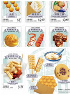 HONG KONG  2021 Local Snacks In Hong Kong Stamps +   M/S Set MNH - Neufs