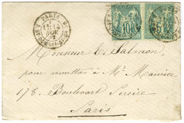 Càd PARIS / R ST DOMque ST GN N° 56 / N° 64 + N° 65 Sur Lettre Pour Paris. 1876. - TB / SUP. - 1876-1878 Sage (Typ I)