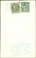 Càd PARIS / BT VOLTAIRE / N° 50 + N° 62 Sur Carton Publicitaire Illustré. 1876. - TB / SUP. - R. - 1876-1878 Sage (Type I)