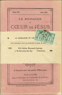 Càd TOULOUSE / N° 63 Paire Sur Journal Entier LE MESSAGER DU COEUR DE JESUS Pour St Saturnin Les Apt (envoi D'éditeur De - 1876-1878 Sage (Type I)