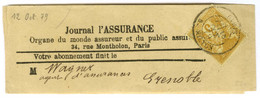 Càd PARIS / R. MILTON / N° 86 Sur Bande D'imprimé Pour Grenoble. 1879. - TB / SUP. - 1876-1878 Sage (Typ I)
