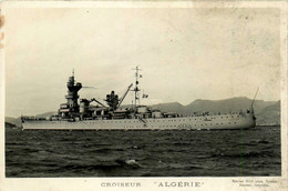 Bateau ALGERIE Algérie * Croiseur * Carte Photo * Militaria * Marine Militaire Française - Warships