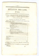 Bulletin Des Lois Sur La Composition Des équipages Des Paquebots Daté De Paris Le 23 Février 1839. - TB. - Correo Marítimo