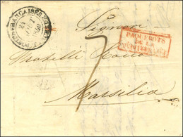 Càd POSTES FRANCAISES / (TANCREDE) 21 AOUT 1840 Sur Lettre Purifiée Avec Texte Daté D'Alexandrie Le 17 Aout 1840 Pour Ma - Maritime Post