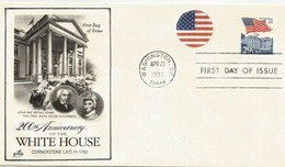 USA.La Maison-Blanche Washington DC.  200 Ième Anniversaire. FDC Washington DC  1992 - 1991-2000