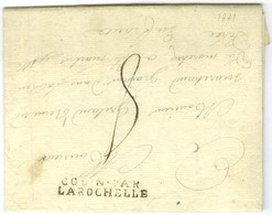 Lettre Avec Texte Daté '' Lisle à Vache '' (Saint Domingue) Le 21 Avril 1771 Pour Saint Martin Ile De Ré. Au Recto, Marq - Maritime Post