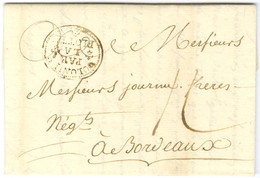 Lettre Avec Texte Daté De Port De Paix Le 8 Novembre 1784 Pour Bordeaux. Au Recto, Marque D'entrée Ornée COLONIES / PAR  - Maritime Post