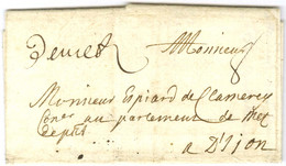 '' De Metz '' (L N° 2) Sur Lettre Avec Texte Pour Dijon. 1701. - TB. - Otros & Sin Clasificación