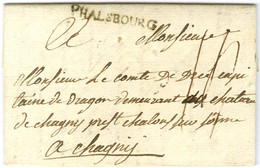 PHALSBOURG (L N° 5) Sur Lettre Avec Texte Pour Chagny. 1785. - SUP. - Otros & Sin Clasificación