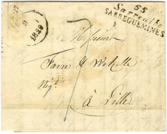 55 / Sarrealbe / SARREGUEMINES Sur Lettre Avec Texte Pour Lille. 1829. - TB / SUP. - R. - Otros & Sin Clasificación
