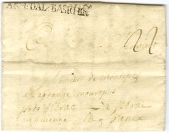 Lettre Avec Texte Daté Du 12 Octobre 1759 Pour Nérac. Au Recto, ARM: D'AL: BASRHIN (Lenain 7A6). - TB. - RR. - Army Postmarks (before 1900)