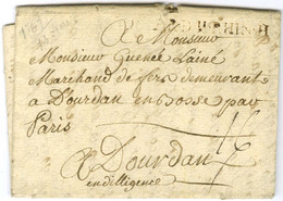 Lettre Avec Texte Daté De Hanau Le 14 Août 1761 Pour Dourdan. Au Recto, AR. D. H. RHIN H (Lenain 7A38). - TB. - R. - Army Postmarks (before 1900)