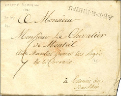 Enveloppe Avec Texte Daté Au Camp D'Erkelen Le 9 Juillet 1761 Adressée à L'armée Du Bas-Rhin. Au Recto, AR. D. H. RHIN.  - Army Postmarks (before 1900)
