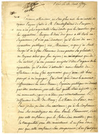 BAILLY Jean Sylvain (1736-1793), Scientifique, Homme Politique, Maire De Paris. - Autógrafos