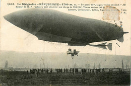 Aviation * Ballon Dirigeable Zeppelin REPUBLIQUE République * Constructeur Lebaudy - Luchtschepen