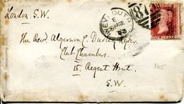Great Britain - England 1873 Cover Weymouth To London - 1d Red - Plate 145 - Brieven En Documenten