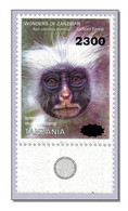 Tanzania 2020 2011 (B5) Roter Stummelaffe Affen Red Collubus Monkey Piliocolobus Overprint 2300/- On 600/- MNH ** - Tanzania (1964-...)