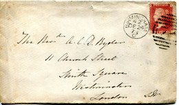 Great Britain - England 1873 Cover Birmingham To London - 1d Red - Plate 169 - Storia Postale